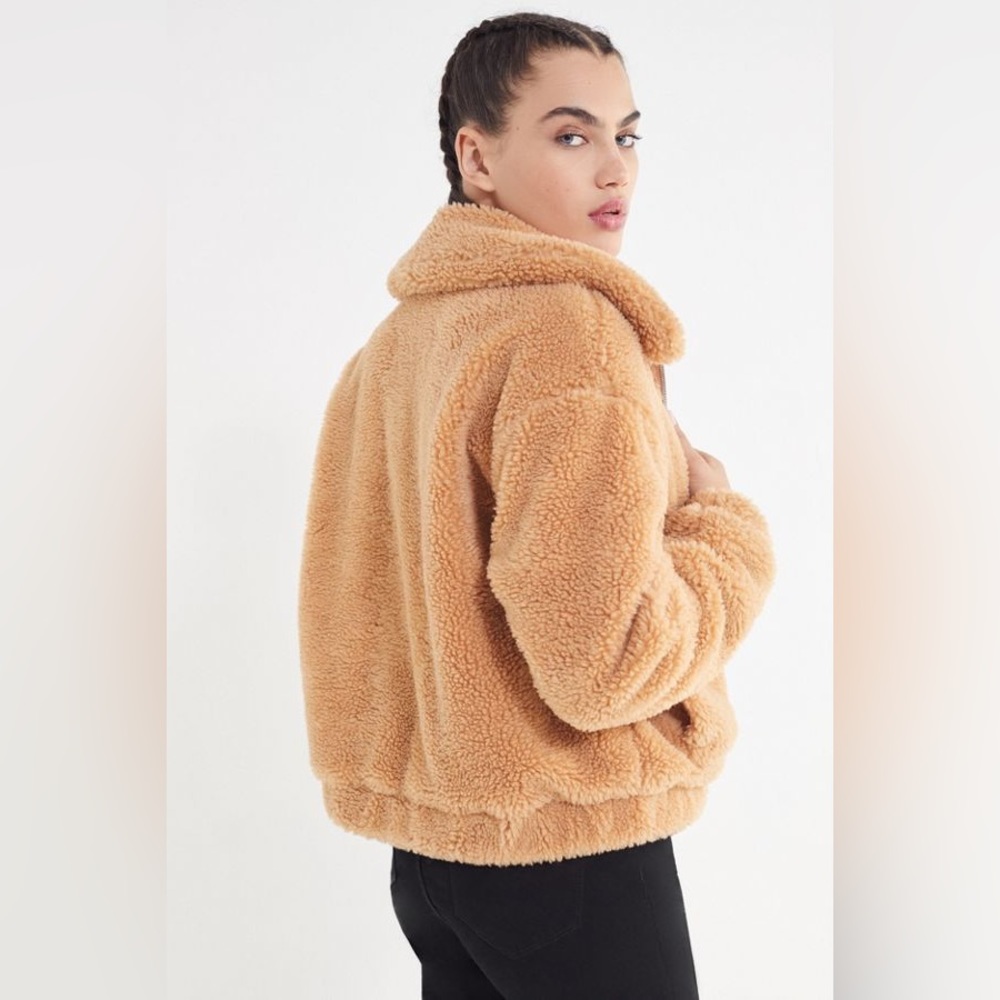 Urban Outfitters Cropped Teddy Coat